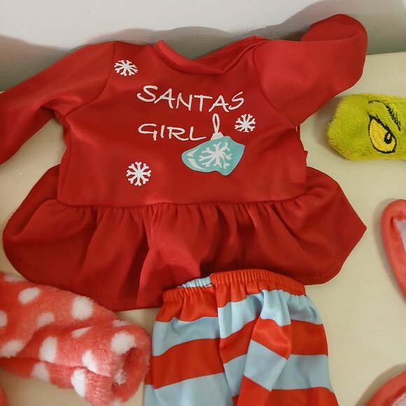 Our Generation 18-inch doll Christmas/Grinch pj set - Picture 2 of 5